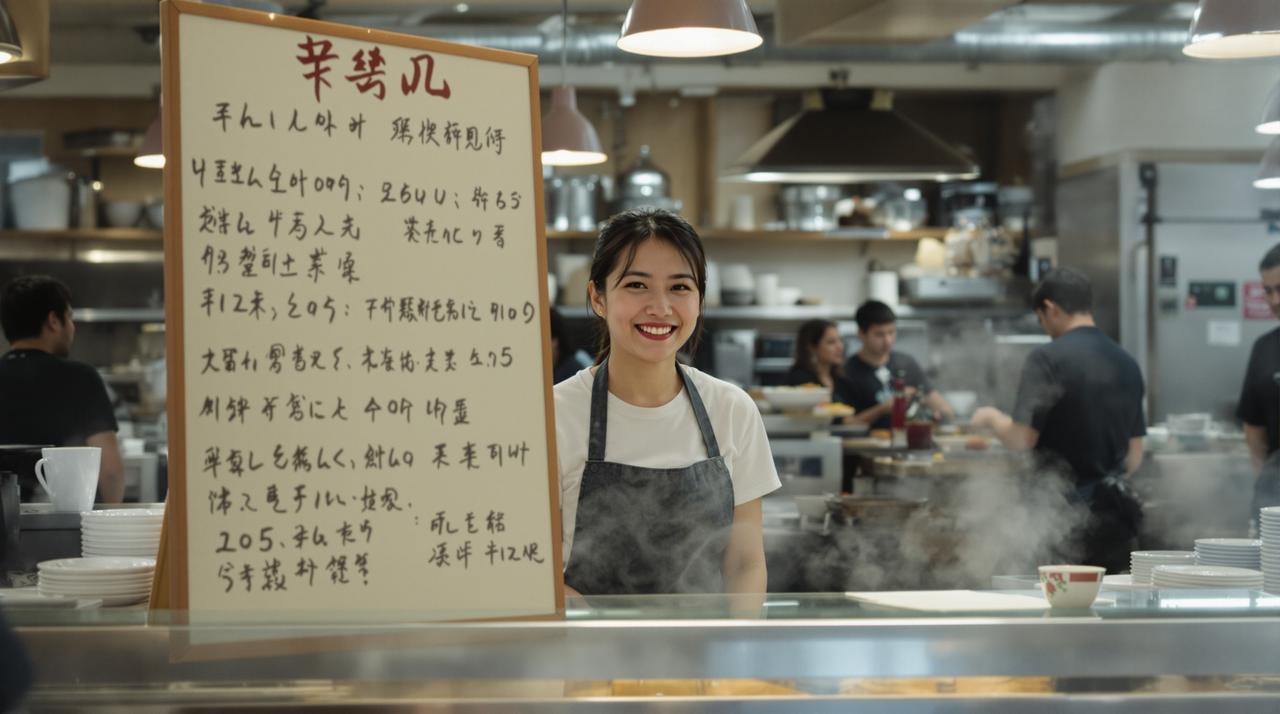 高校食堂阿姨手写英文菜单走红